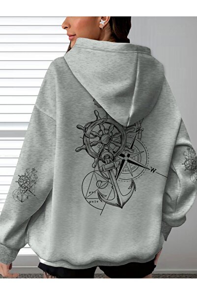 Deocept Unisex Sleeve Printed Hooded Kangaroo Pocket Comfortable Fit Regular ...