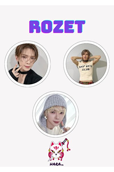 Hara Company Ateez KPOP Grubu Kang Yeo sang Rozet Seti / Çanta Süsü