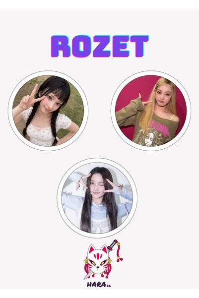 Hara Company ILLIT KPOP Grubu Iroha Rozet Seti / Çanta Süsü