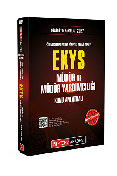 Pegem Akademi Yayıncılık 2027 MEB Milli Eğitim Bakanlığı EKYS Müdür ve Müdür ...