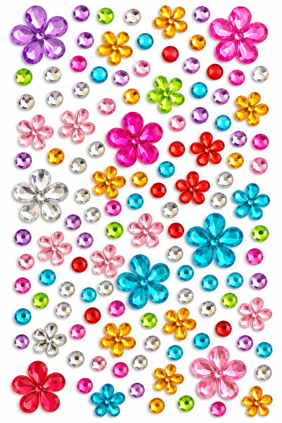 Venus Design Yüz-Saç-Vücut Çiçek Sticker Seti