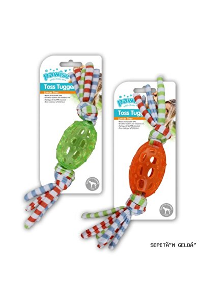Pawise Spt-Gld Toss Tugger Dog Rugby Ball Tug Toy (210429) 28 cm