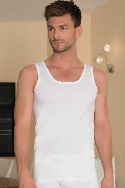 Anıl 2Pcs Men's Cotton Classic Tank Top with Straps (0300)