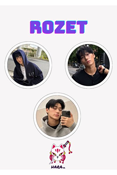 Hara Company Ateez KPOP Grubu San Rozet Seti / Çanta Süsü