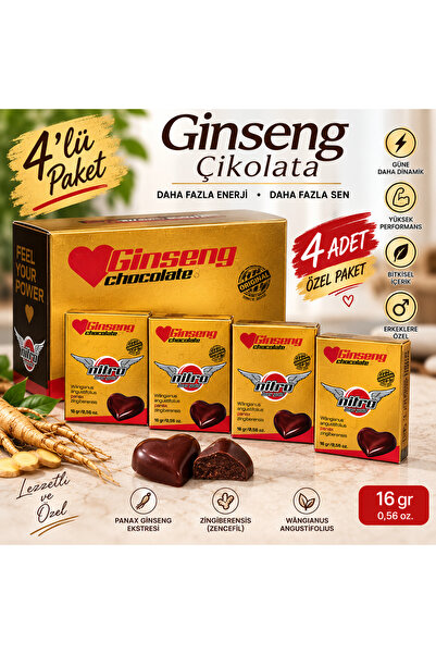 Nitro Max Gold Ginseng Chocolate 4’lü Paket