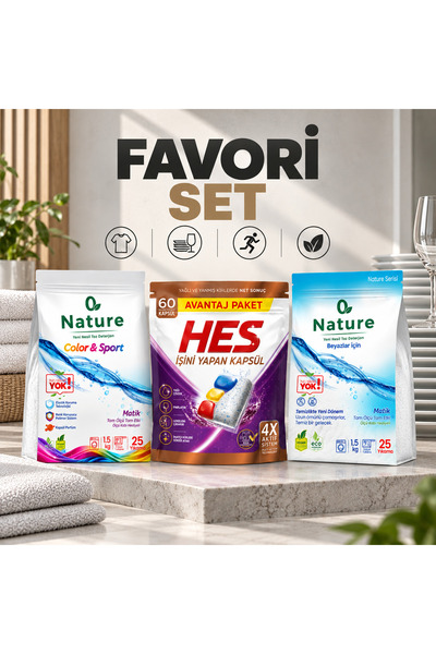 Hes Bulaşık Makinesi Kapsülü / Tableti 60’lı İşini Yapan Kapsül + Nature Beya...