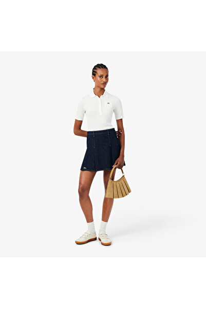 Lacoste Kadın Denim Lacivert Etek
