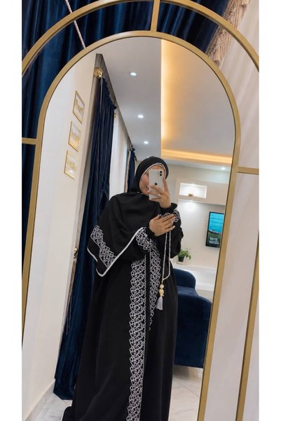 Duru Colletion %50 Pamuk %50 Polyester Başörtülü Tek Parça Namaz Elbisesi