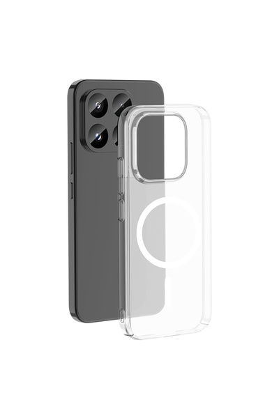 MARS Xiaomi 17 Kamera Korumalı M-Safe Şarj Özellikli Şeffaf London Sert PC Kapak