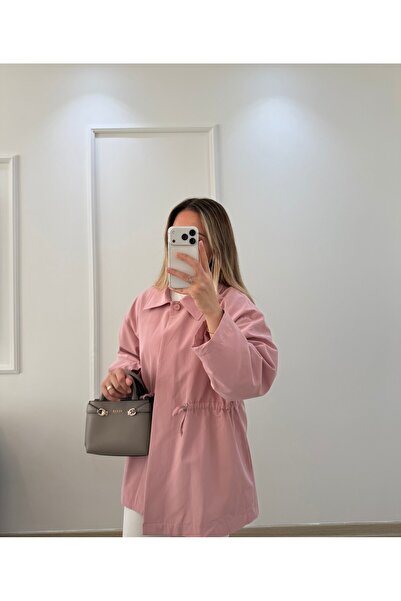 KASSEL Büzgü Detaylı Ceket Pembe