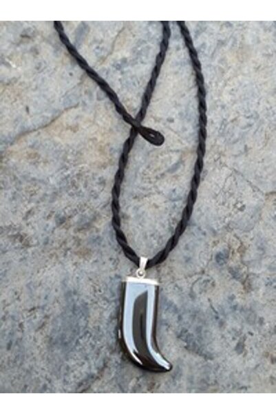Stoneage Hematite Natural Stone Necklace - Gray -