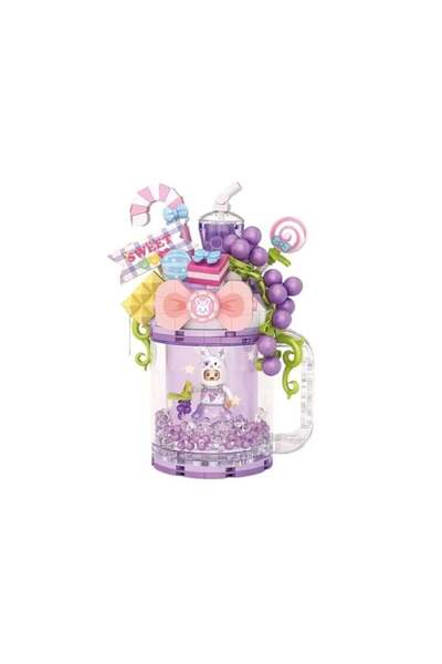 Loz Lz-4203 Purple Rabbit Cup 258 Pieces Block Toy