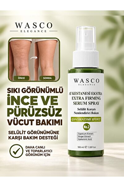 Wasco Elegance At Kestanesi Özlü Q10 Sıkılaştırıcı Vücut Bakım Serumu Sprey 1...