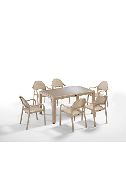 Novussi Tropic 6'lı Bahçe Masa Sandalye Seti
