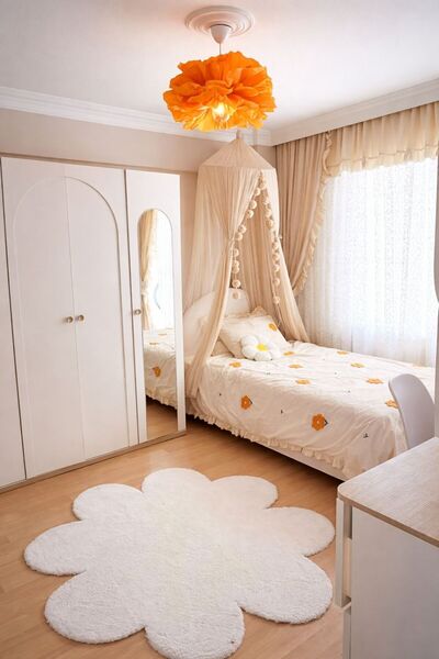 Balkabağı Turuncusu / Bohem Model Sarkıt Avize