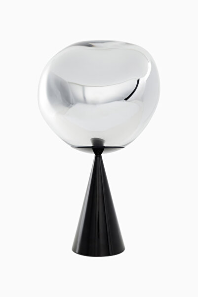 Tom Dixon Melt Fat LED Heykelsi Dekoratif Tasarım Masa Lambası, Siyah - siyah...