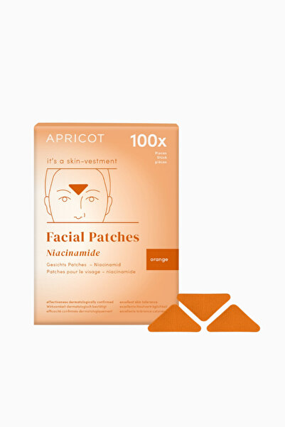 Apricot Facial Patches with Niacinamide, 100 Pieces Disposable, German Made A...