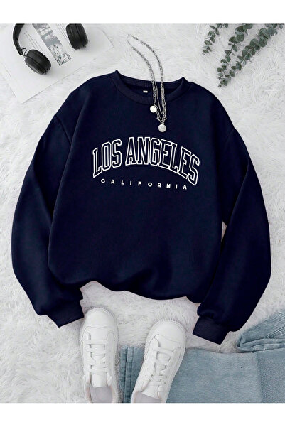 DASH WEAR Unisex Ανδρικό/Γυναικείο φούτερ LOS ANGELES CALIFORNIA με στάμπα, υ...