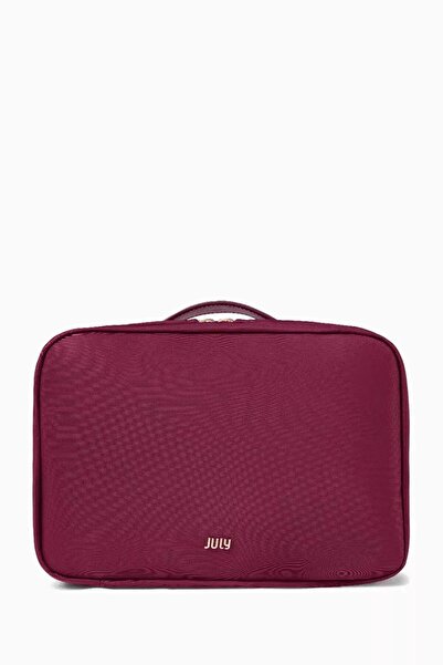 JULY Hangable Travel Makeup and Grooming Bag - Burgundy