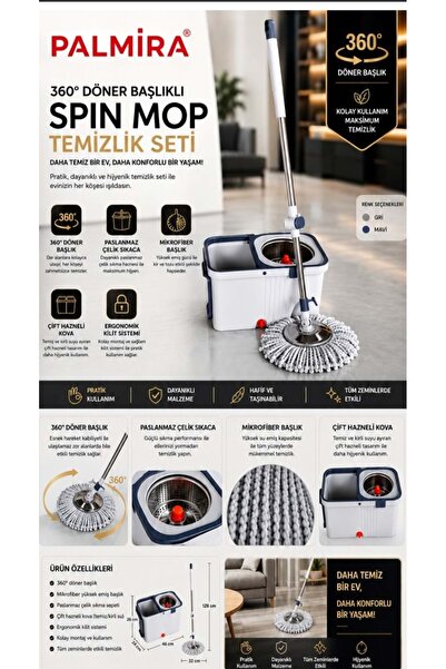 Palmira turbo mop seti