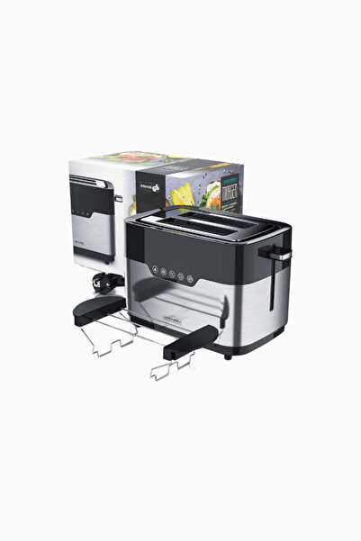 Arendo Toaster, 2 Slice, Stainless Steel,7 Levels, Single-Side Toasting - Silver