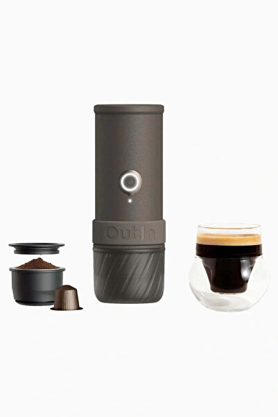Outin Mino Taşınabilir Elektrikli Espresso Makinesi - Kahverengi