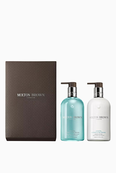 Molton Brown Coastal Cypress-Sea Fennel Luxury Hand Soap and Cream Set - 2-Pack