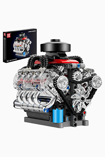 mouldking 10171 V8 Engine Model 487 Piece Luxury Building Set - Multi-Color