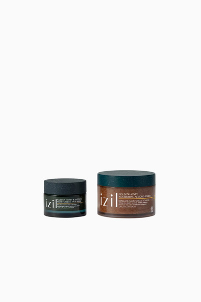 IZIL BEAUTY مجموعة العناية بالبشرة جولدن هاني لتعزيز الترطيب وزيادة كثافة الب...
