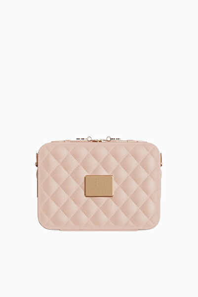 BEAUTIFECT Mini Nude Luxury Illuminated Travel Makeup Bag