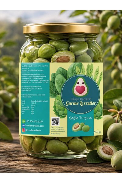 Hamile Marketim çağla turşusu (çıtır, ekşi, sert)