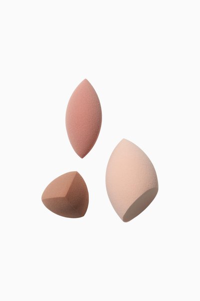 ELF Complete Multi-Purpose Makeup Sponge Set Vegan - 3-Piece