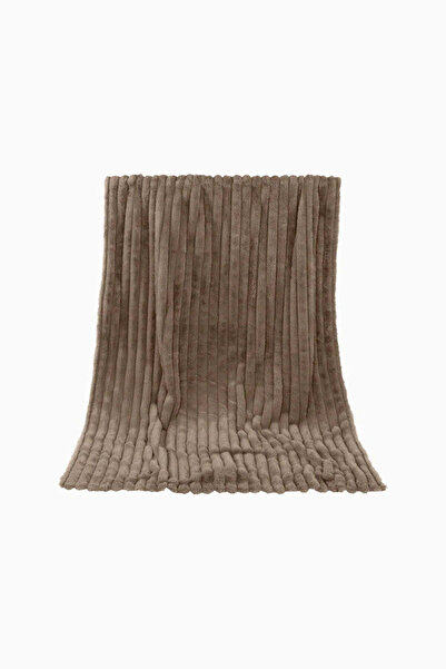 ESKADRON Platinum 25 Cozy Battaniye Lüks Faux Kürk ve Zarafet - Kahverengi, 1...