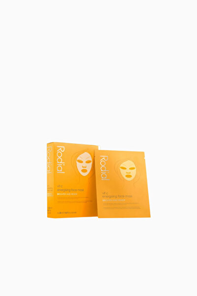 Rodial Vit C Energizing Sheet Mask, 4-Pack Brightening and Revitalizing Bio-C...
