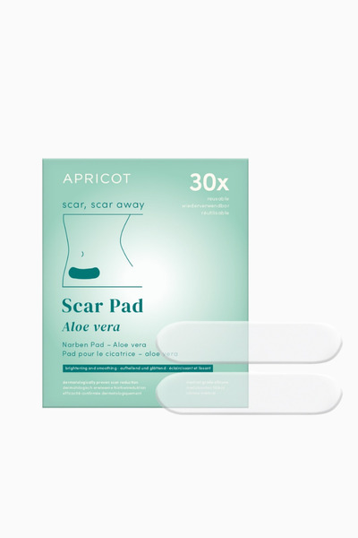 Apricot Aloe Vera Reusable Pad, Medical Silicone, Blemish and Wrinkle Reducer