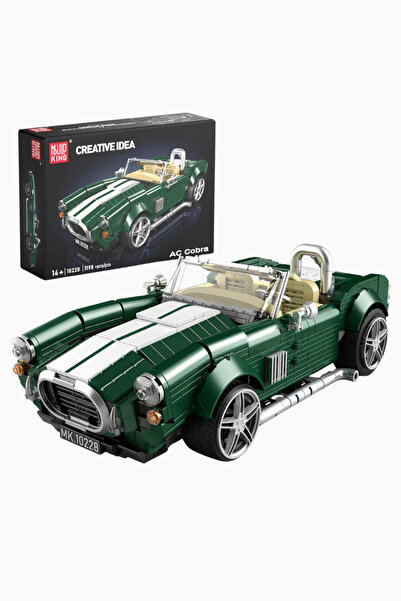 mouldking 10228 Cobra Sport Car 1198 Piece Luxury Building Set - Dark Green