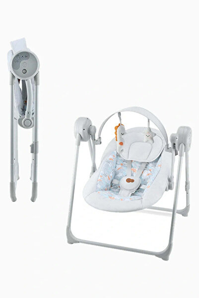 Kinderkraft SWINGEE Elektrikli Bebek Salıncağı Ana Kucağı - gri
