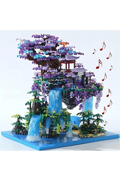 YUSHINV Sakura Tree House Building Blocks, 4574 Pieces, Original Music, Gift ...