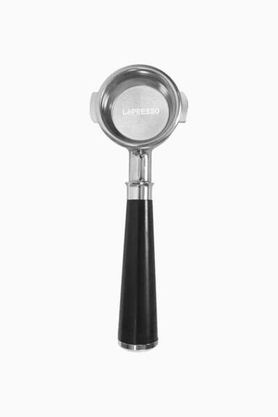 58 mm Ahşap Saplı Dipsiz Espresso Portafiltre Siyah - siyah