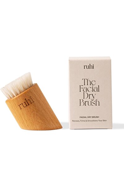 RUHI Facial Brush, Natural Hedgehog Bristles, Made in Germany, Plastic Free, ...