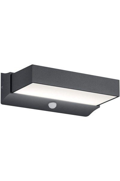 Trio Leuchten Cuando Anthracite Led Outdoor Wall Sconce, 11W, Ip54, Motion Sensor, Up-Down Light