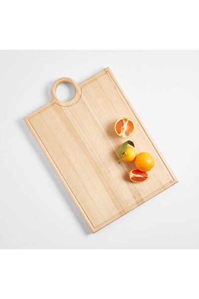 Crate & Barrel Rectangular Wooden Cutting Board by Molly Baz, Geometric Desig...
