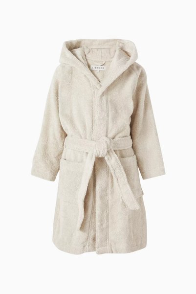 Liewood Lily Polar Bear Children's Bathrobe Soft Fleece, Cute Design with Hoo...