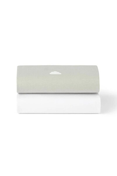 Snüz 2-Pack Fitted Sheets - Gray/Cloud |   Compatible with Moses Basket and C...