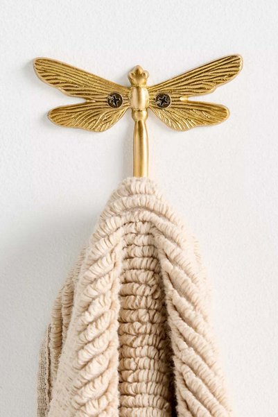 Anthropologie Anastasia Dragonfly Pirinç Banyo Askısı - Gold