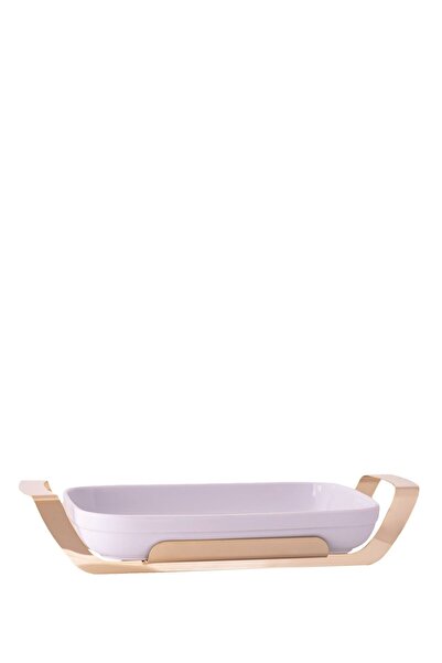 Elleffe Rectangular Plate with Steel Holder, Stylish and Durable Design