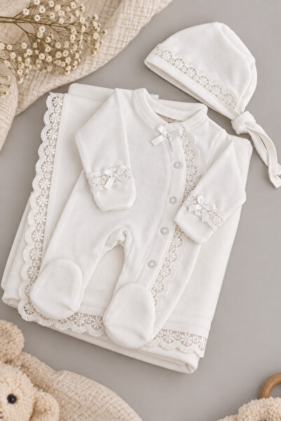 My Babies Label Premium Dantel Detaylı Kendinden Eldivenli Yenidoğan Hastane ...