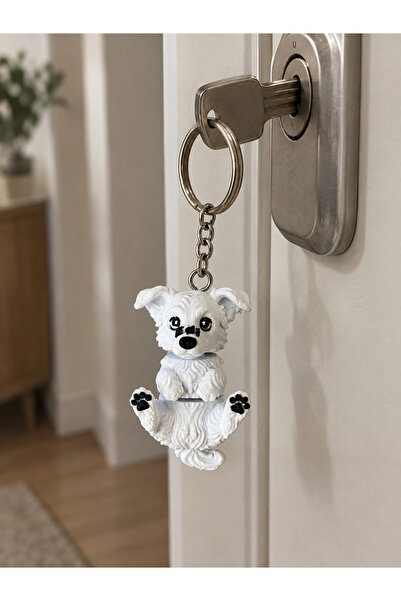 Köpek figürlü anahtarlık/ çanta süsü