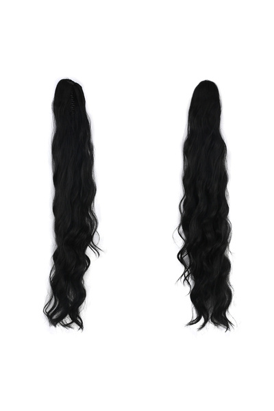 online kapsulavm avm alışveriş Buckle-Strapped Layered Cut Ponytail / Black