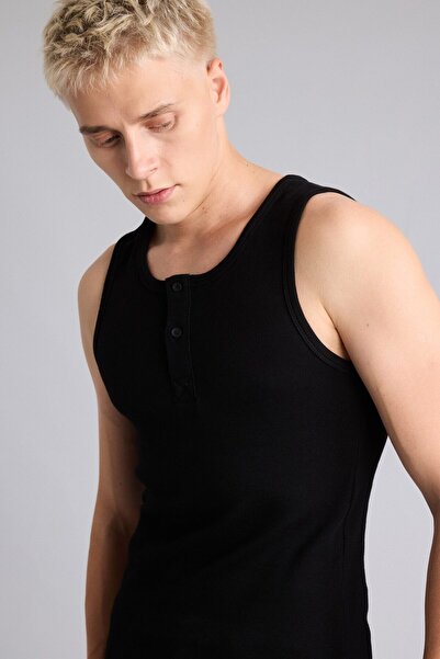 DeFacto Regular Fit Ribana Brown Undershirt I1109Ax26Sm